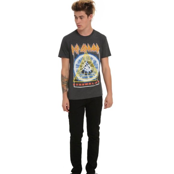 Def Leppard Adrenalize Gray Tie-Dye T-Shirt (New without Tags) Size S - Picture 2 of 8